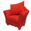DF 1157 Modern Red Armchair