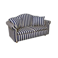 DF 1165 Blue Stripe Sofa