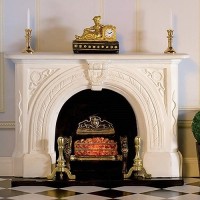 7436 Carved Stone' Fireplace
