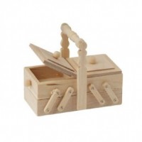 Wooden Sewing Box with  D1039