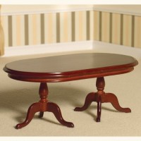 2358 Oval l Mahogany Table