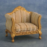 9267Gold&silver Louis XV chair