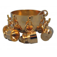 D646 Brass Punch Bowl