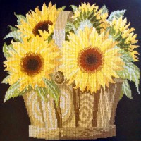 Sunflower Basket