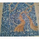 Tassels Damask blue